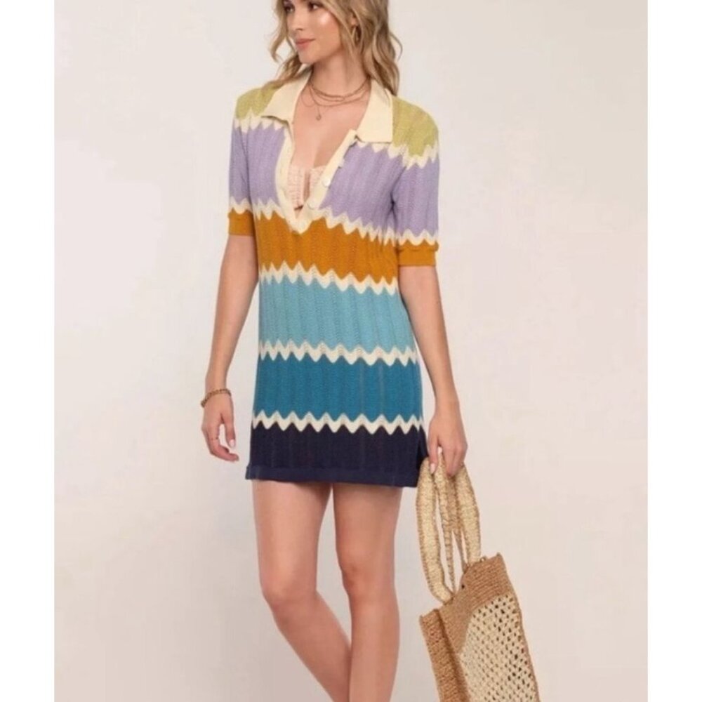 HEARTLOOM knit collared laurent dress size S